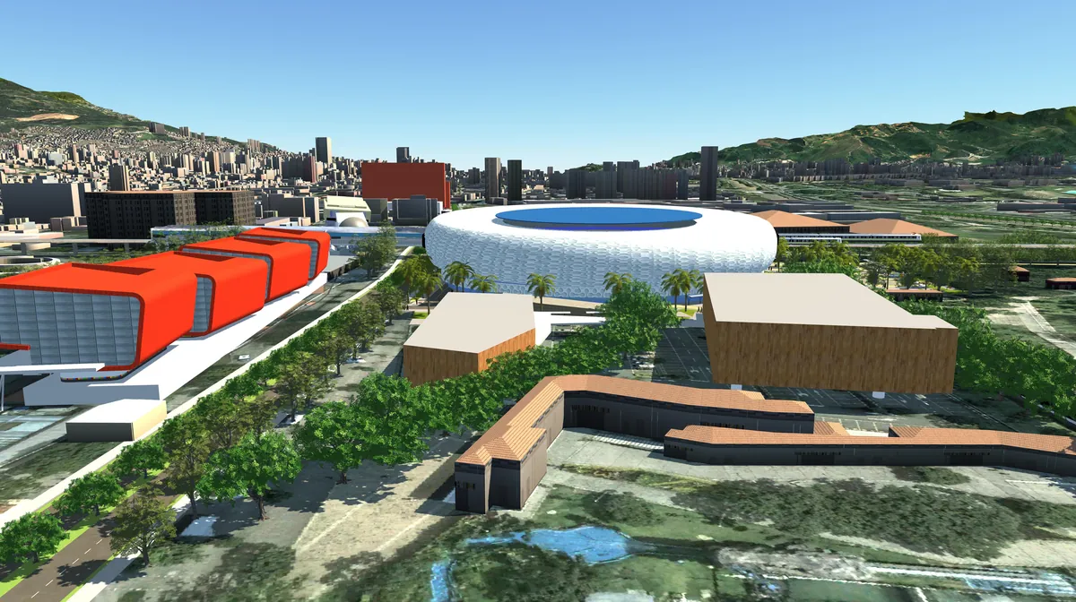 Render del proyecto Arena Medellín